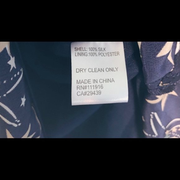 100% silk navy Yumi Kim dress - Picture 3 of 3